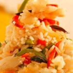 Salada de bacalhau com arroz e lentilha – Prato frio