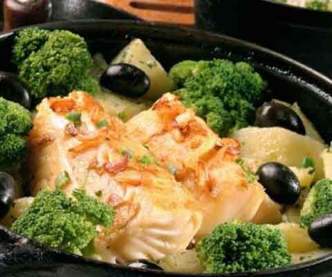 receita de bacalhau com brócolis