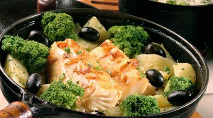 receita de bacalhau com brócolis