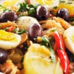 Salada de bacalhau com grãos – Deliciosa e saudável.