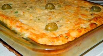 Torta de Bacalhau Gratinado com Batata