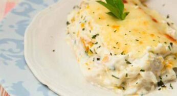 Receita de Lasanha de Bacalhau e Abóbora