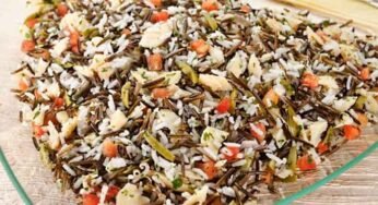 Receita de Arroz Selvagem com Bacalhau