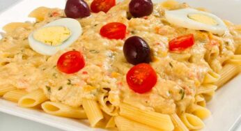 Receita de Penne com Bacalhau