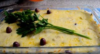 Receita de Bacalhau ao Queijo e Batatas no Forno