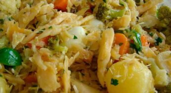 Bacalhau com Legumes Cozidos “al dente” – Saudável e Nutritivo