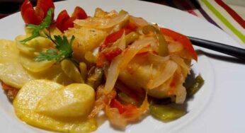 Receita de Bacalhau com Cebolas e Páprica Doce