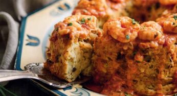 Receita de bolo de bacalhau com camarão