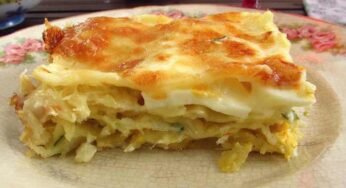 Receita de lasanha de bacalhau com natas