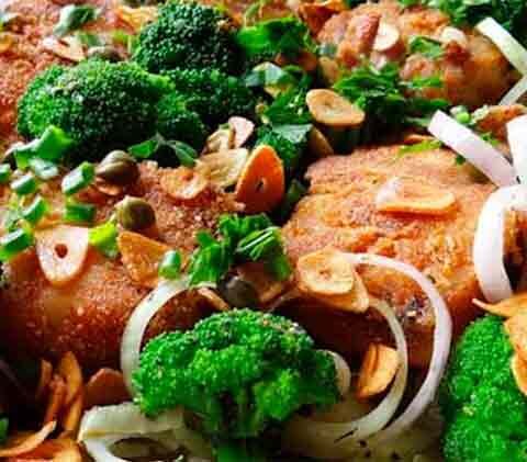 Bacalhau de forno com legumes e azeite