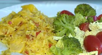 Receita de arroz de bacalhau de Natal