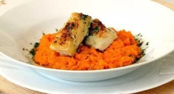 Bacalhau com Purê de Abóbora e Azeite