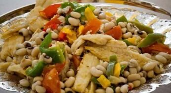 Receita de Feijão Fradinho com Bacalhau