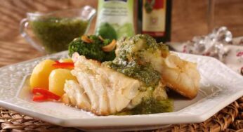 Receita de Bacalhau ao Molho Pesto