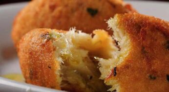 Croquete de Aipim com Bacalhau Desfiado – Petisco Maravilhoso