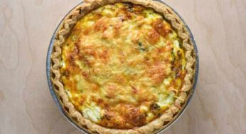 Quiche de Bacalhau com Queijo Minas e Maionese