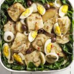 Salada de Bacalhau com Batata e Brócolis-Receita de Salada de Bacalhau
