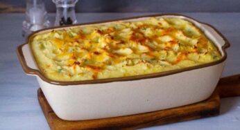 Bacalhau Gratinado ao Forno com Bechamel e Parmesão