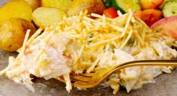 Fricassê de Bacalhau com Batata Palha – Receita de Fricassê de Bacalhau