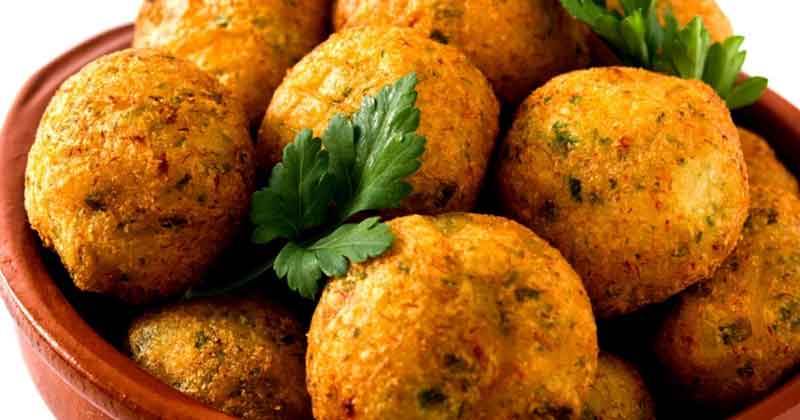 Bolinho de Bacalhau Assado com Mandioquinha