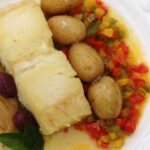 Receita de Bacalhau ao Azeite com Legumes de Forno