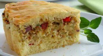 Torta de Bacalhau com Parmesão Ralado – Torta de Liquidificador