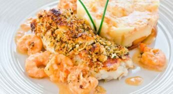 Bacalhau ao Molho de Camarão Rosa