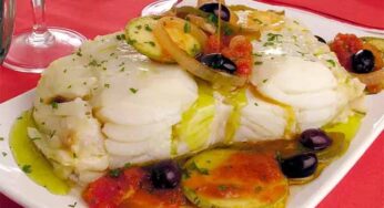 Receita de Bacalhau com Refogado de Legumes