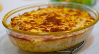 Bacalhau com Molho Branco Gratinado no Forno