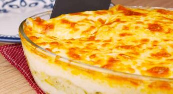 Escondidinho de Bacalhau Gratinado no Forno