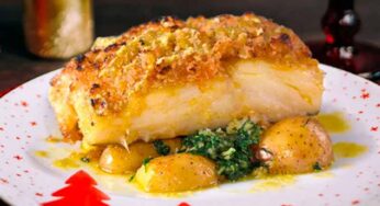 Bacalhau com Broa e Batatas ao Murro