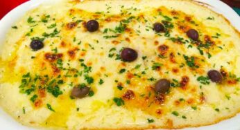 Bacalhau com Natas Gratinado no Forno