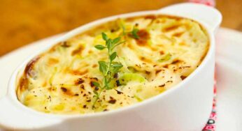 Gratin de Bacalhau com Verdura