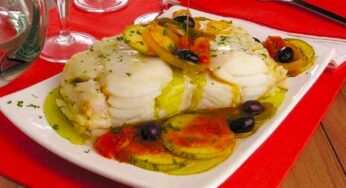 Bacalhau de Páscoa com Refogado de Legumes