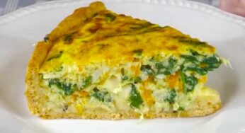 Quiche de Bacalhau com Legumes