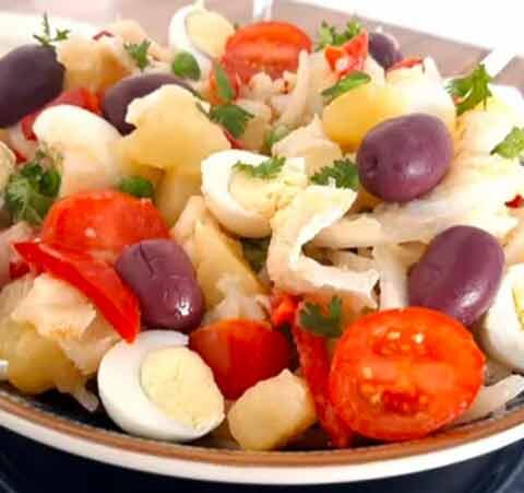 Salada de bacalhau à Portuguesa