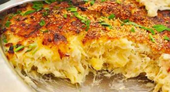 Bacalhau com Natas e Parmesão Gratinado