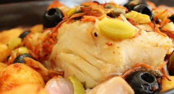 Bacalhau ao Forno Assado com Batatas