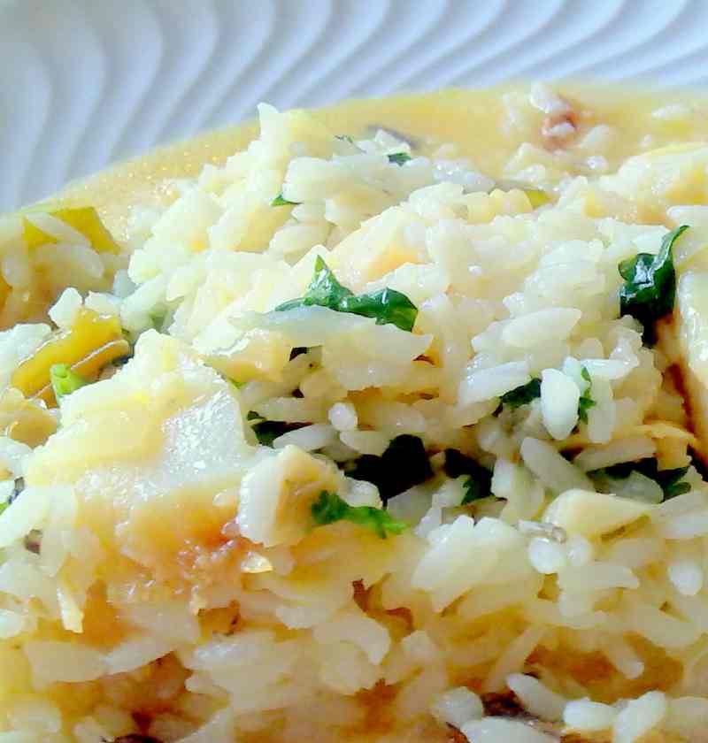 receita de arroz com bacalhau