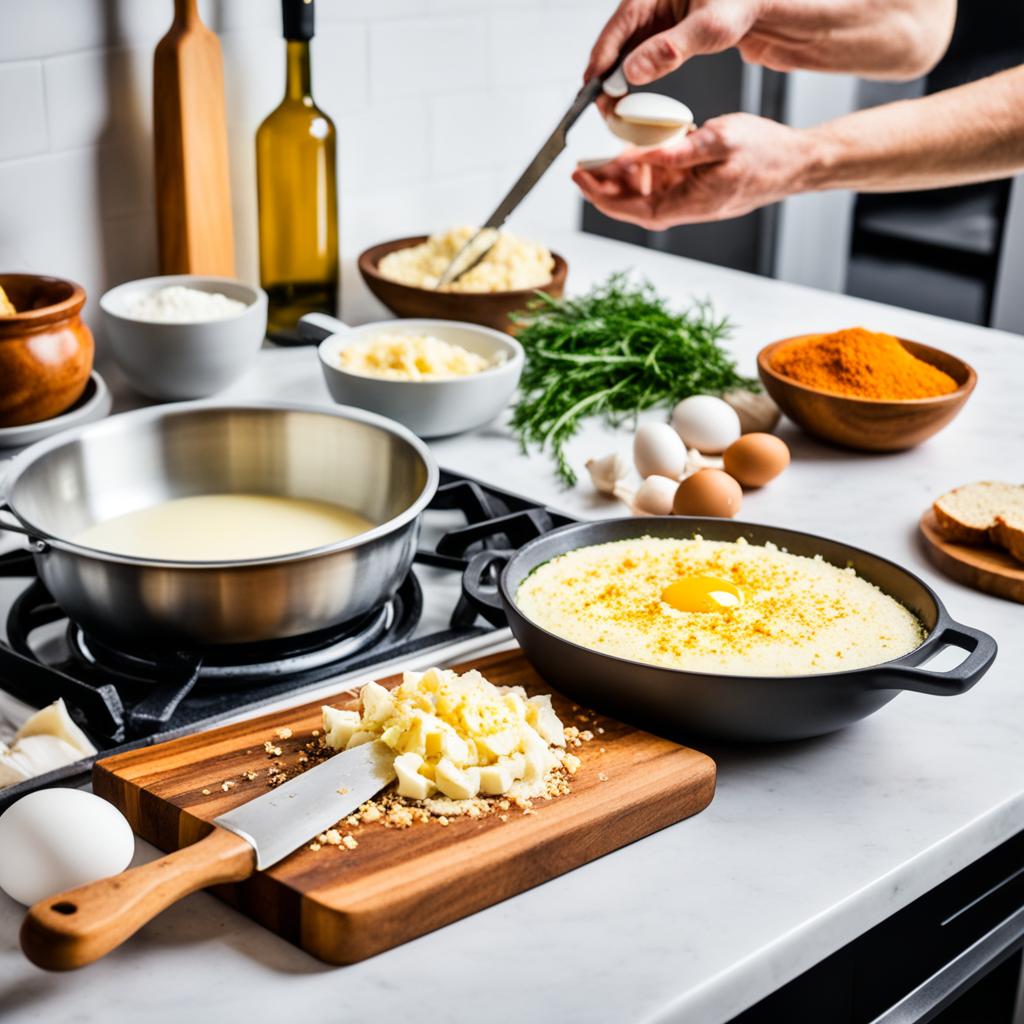 Preparo bacalhau com creme de natas e alho