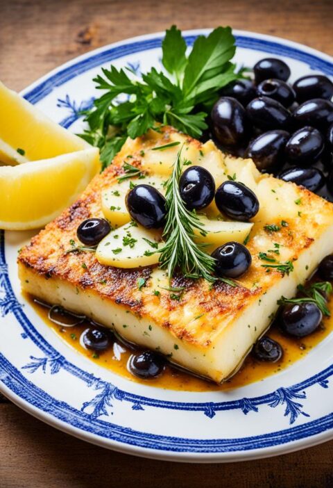 bacalhau à moda do porto com azeite