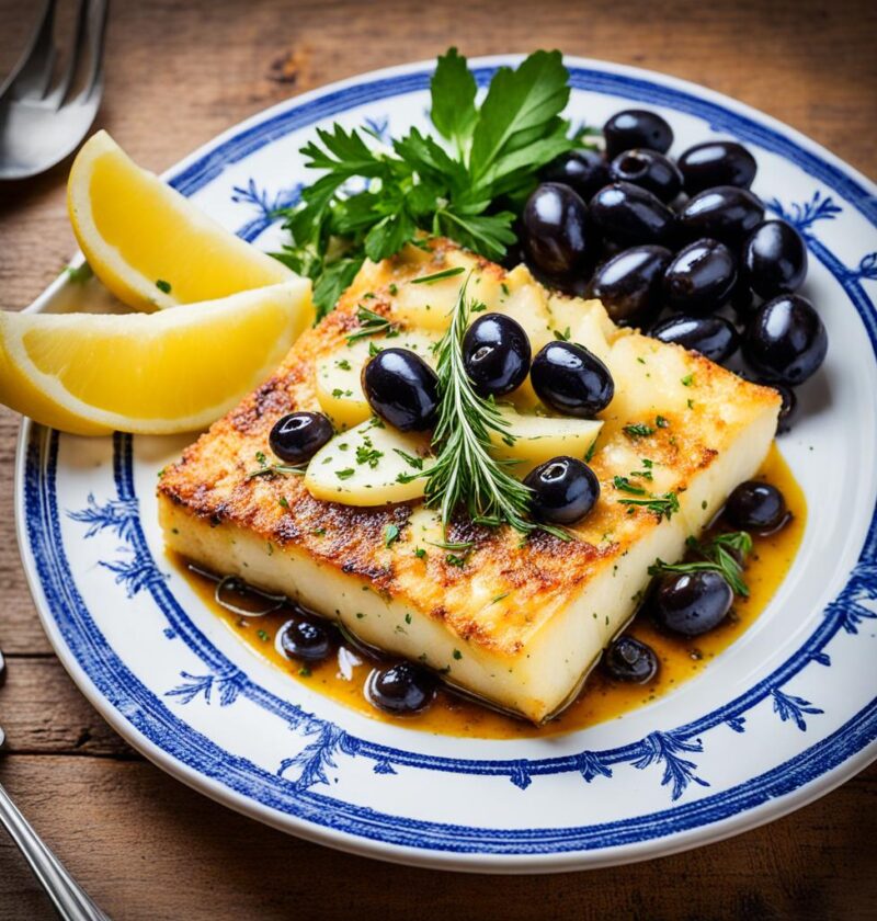 bacalhau à moda do porto com azeite