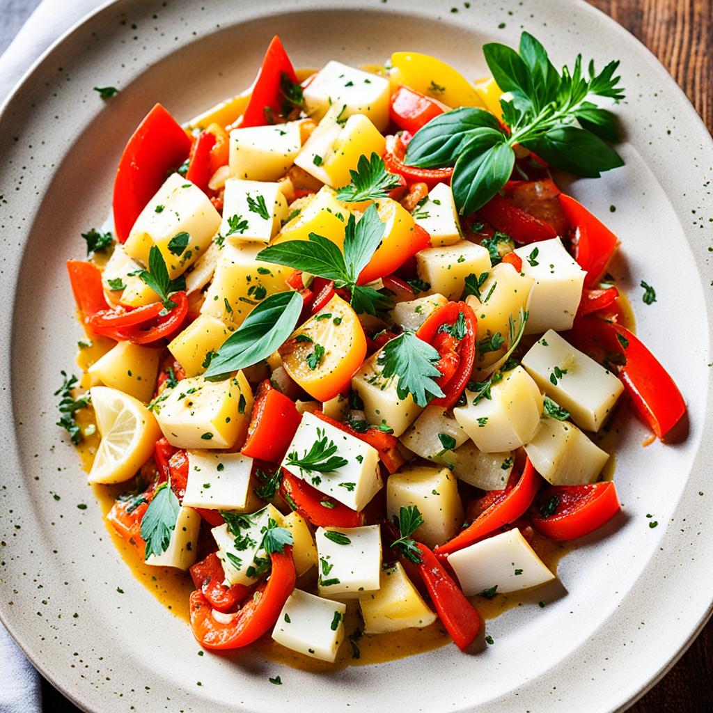 bacalhau à moda portuguesa com pimentão