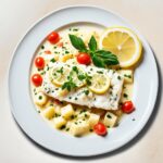 Bacalhau com Molho de Pimentão e Azeitonas Pretas: Sabor Mediterrâneo