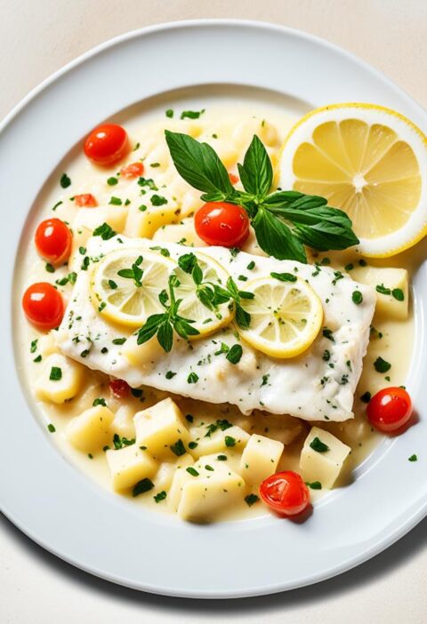 bacalhau ao molho de alho e limão