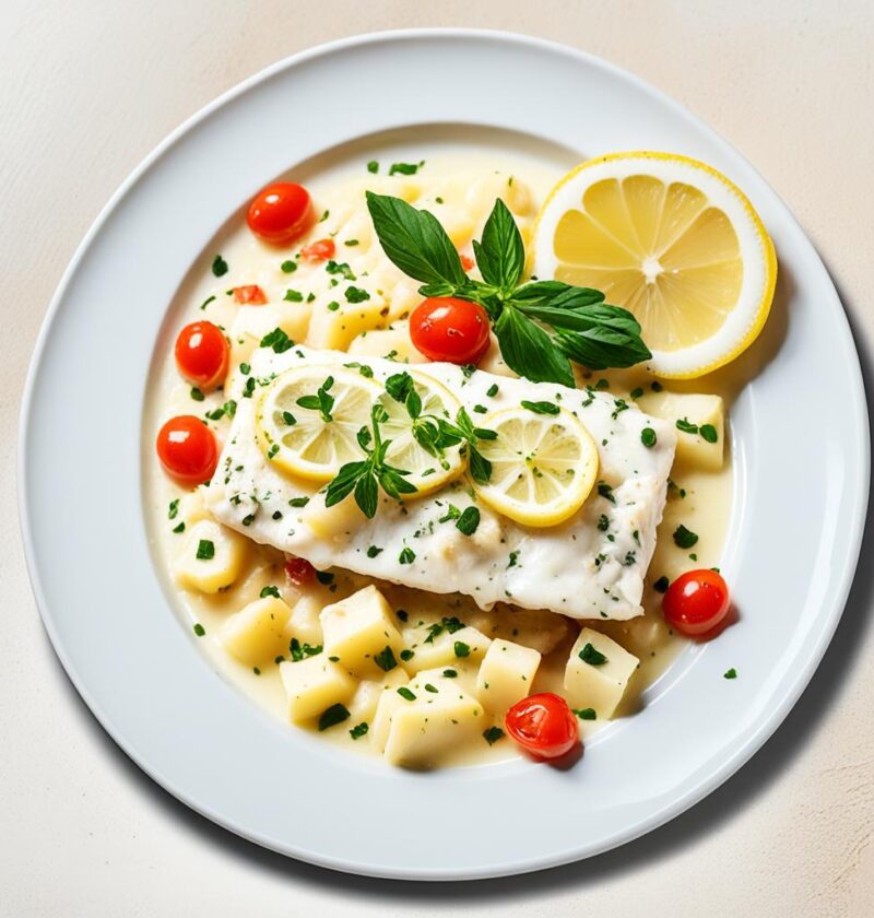 bacalhau ao molho de alho e limão