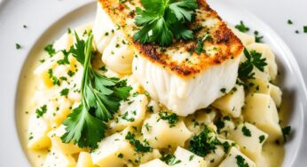 Bacalhau com Purê de Batata e Alho Assado: Sabor Incomparável