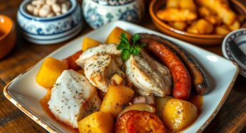 Bacalhau à Portuguesa com Batatas e Chouriço: Sabor Tradicional