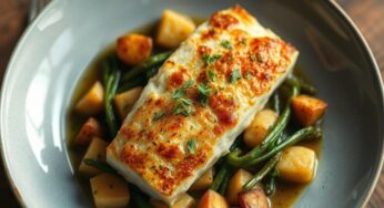 Bacalhau com Batatas Douradas e Alho-poró: Sabor e Textura Perfeitos