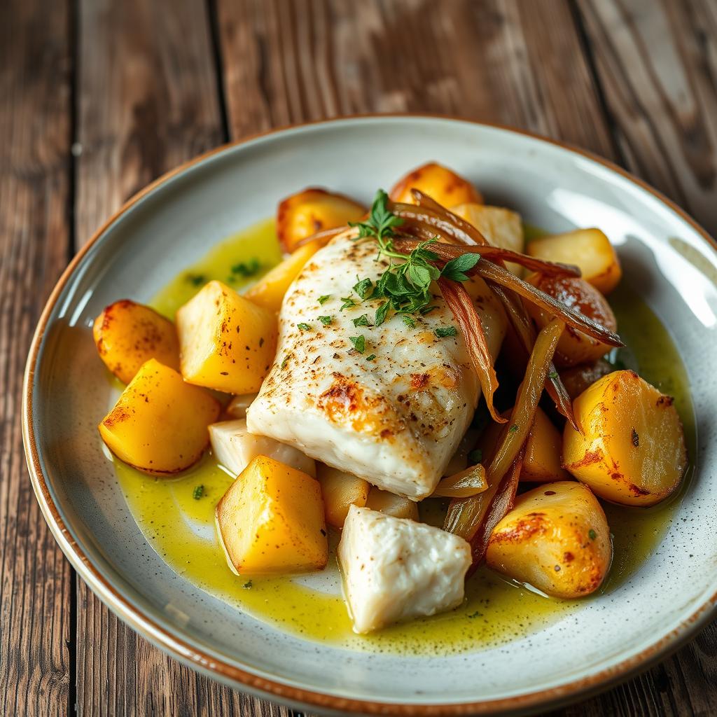 bacalhau com batatas